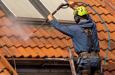 Démoussage et hydrofuge de toiture à Julianges